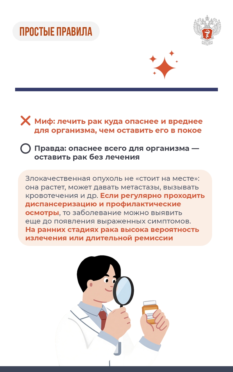 #ПростыеПравила: Мифы и правда об онкозаболеваниях