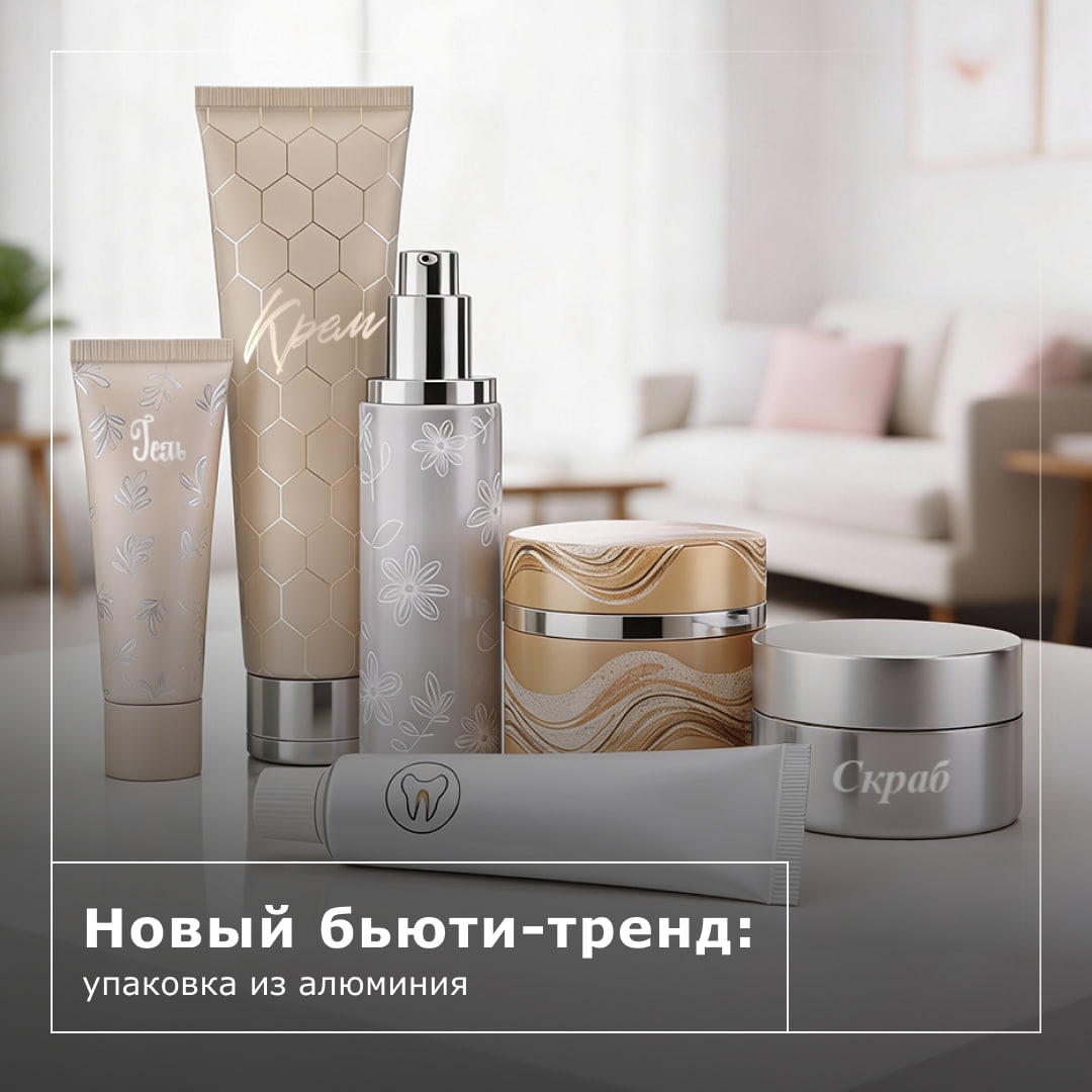 В последнее время в косметической отрасли наблюдается четкий тренд — алюминиевая упаковка.