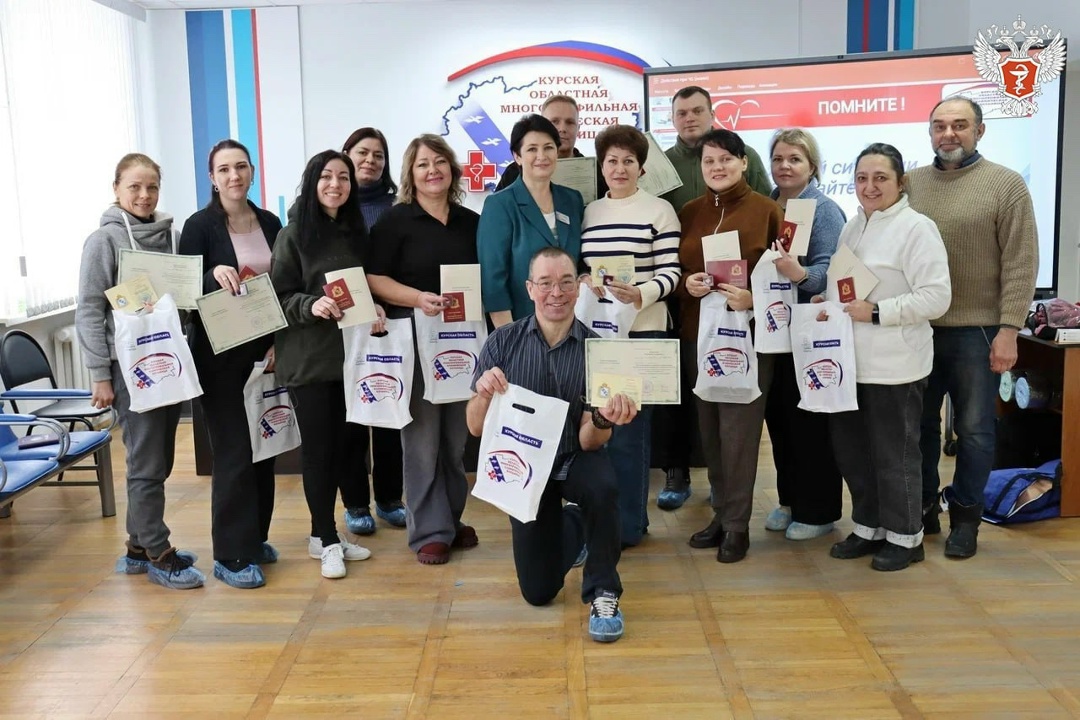 В Курской области подготовили первых инструкторов первой помощи из числа добровольцев