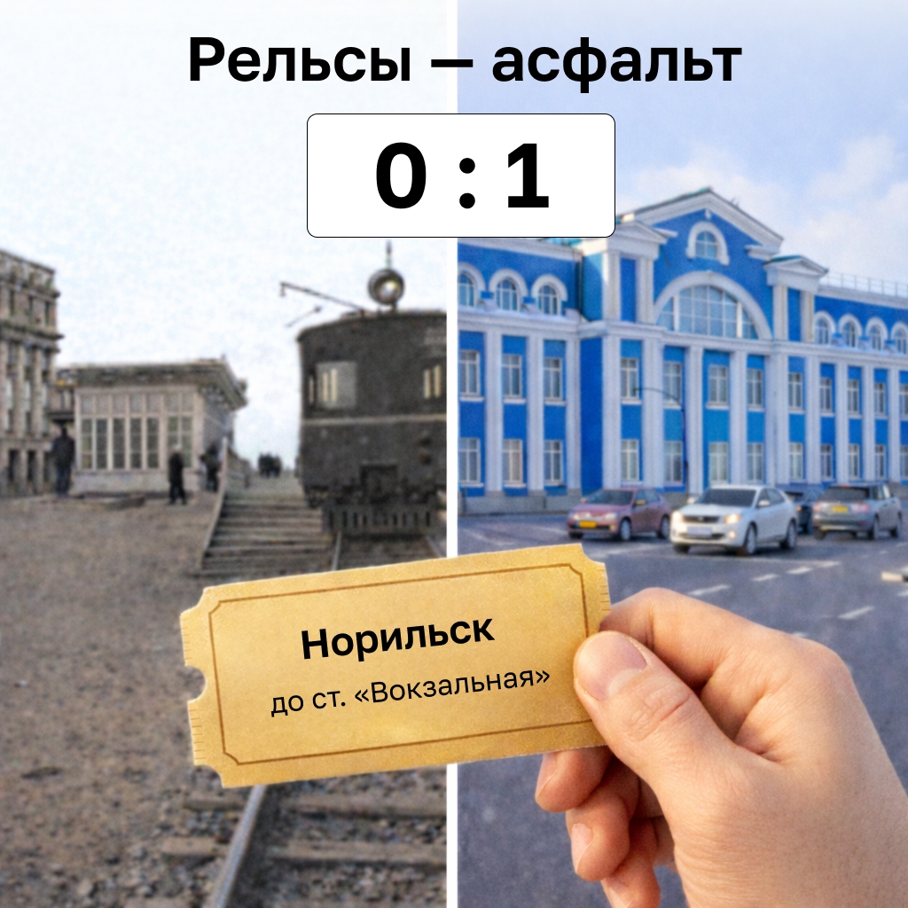 Станция Аэропорт Это очередная точка нашего маршрута по Норильской железной дороге — и знаковое место для многих ее пассажиров