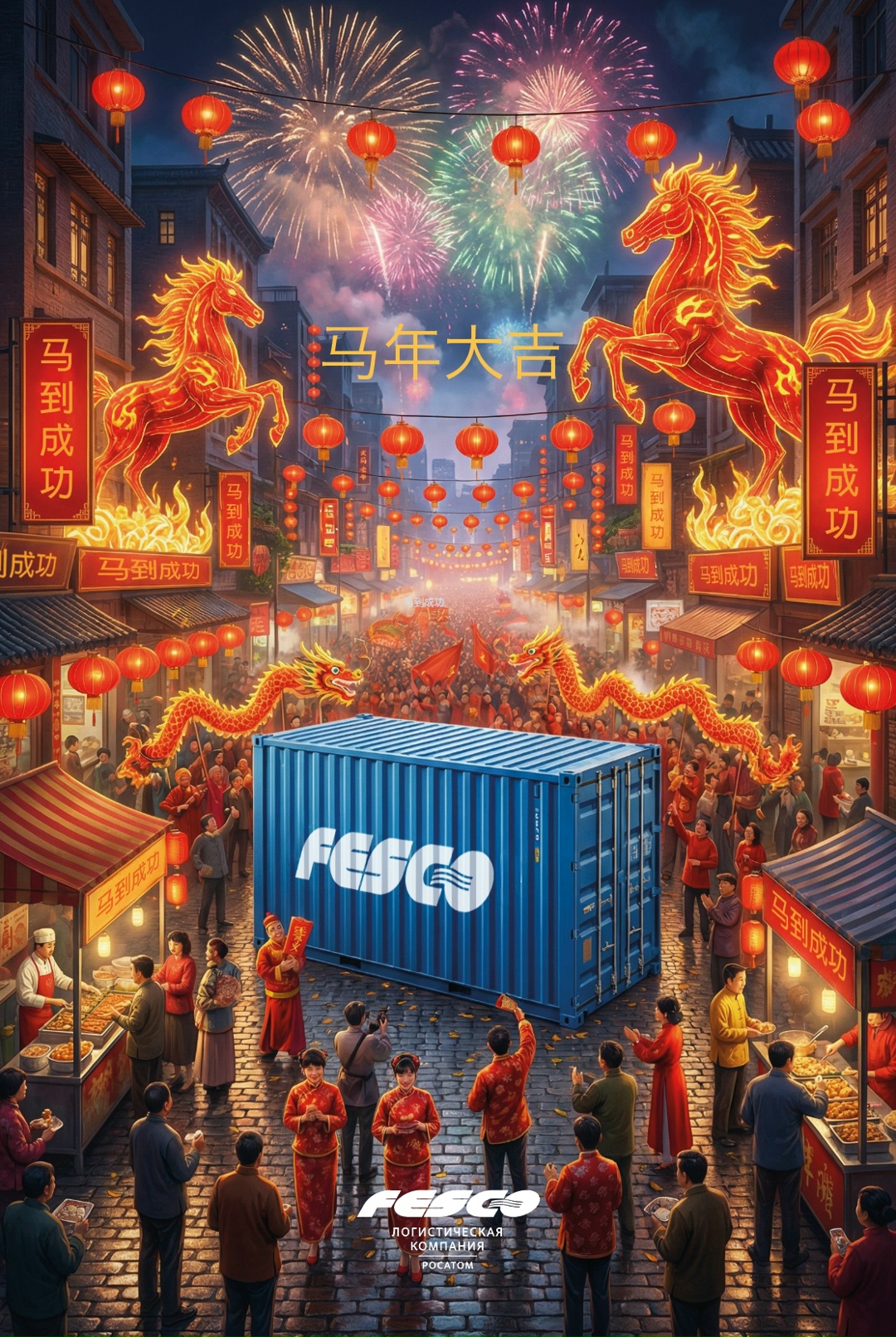 Встречаем год Огненной Лошади! У наших судов тысячи лошадиных сил, но +1 никогда не помешает