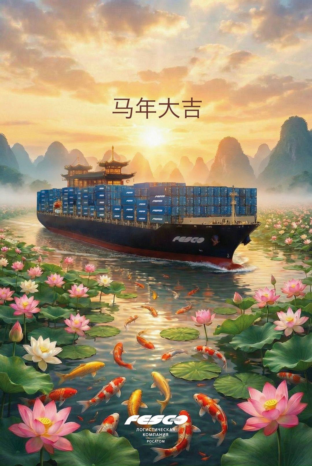 Встречаем год Огненной Лошади! У наших судов тысячи лошадиных сил, но +1 никогда не помешает