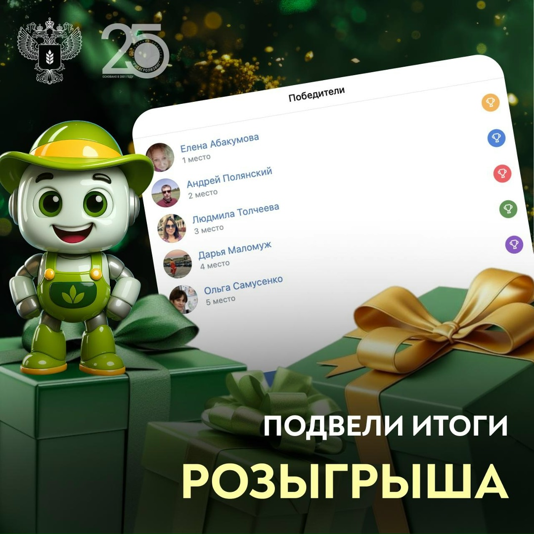 Подводим итоги розыгрыша! Призы для победителей уже готовы, а мы с радостью объявляем имена тех, кому они достанутся!