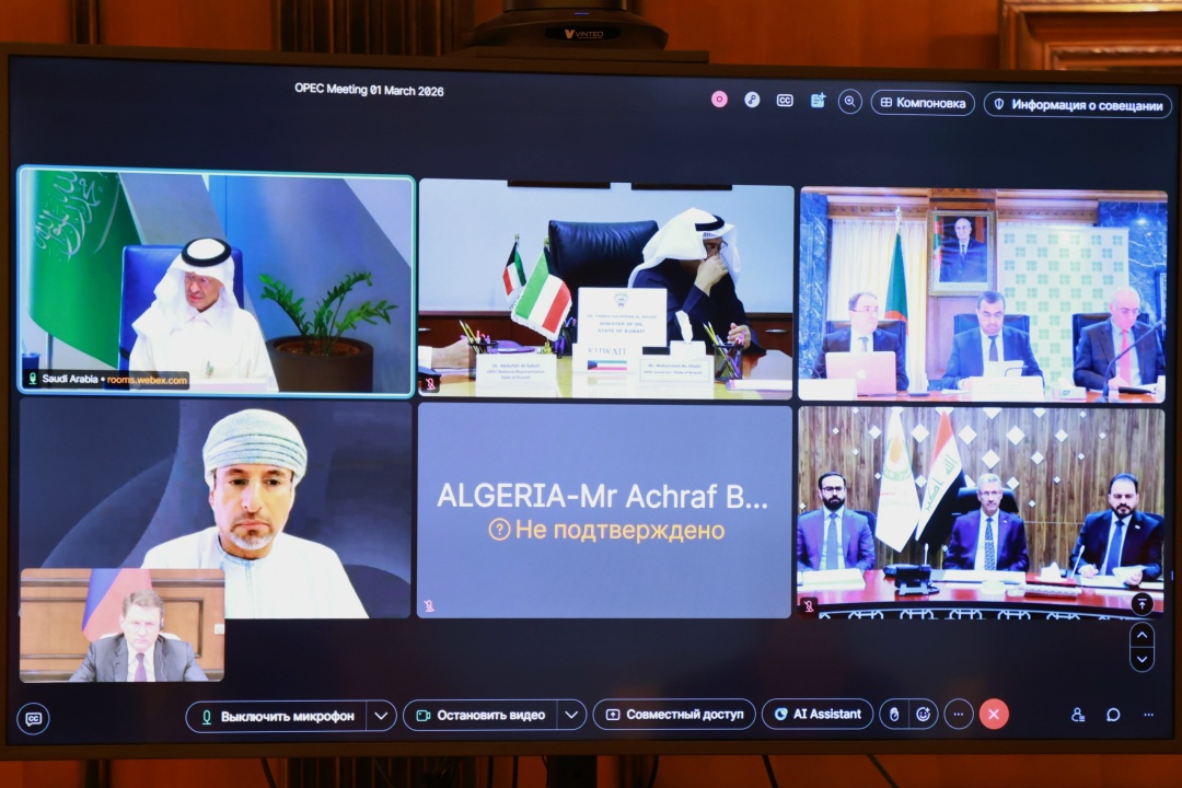 Александр Новак принял участие в заседании группы восьми стран ОПЕК+.