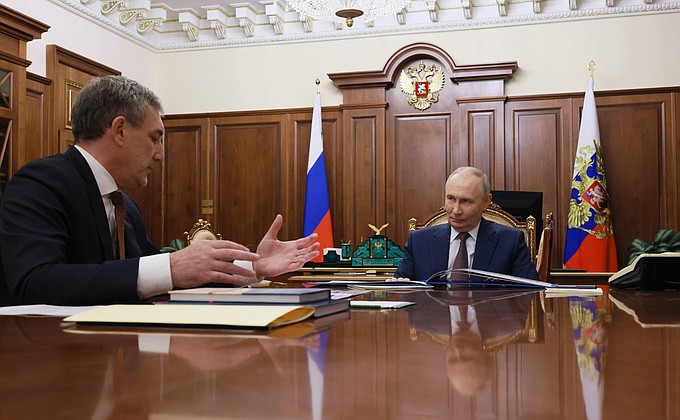 Встреча с губернатором Амурской области Василием Орловым