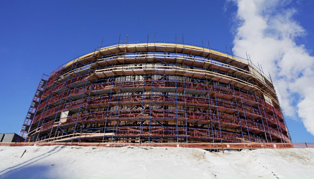 Круг замкнулся: на стройплощадке Ленинградской АЭС-2 собран второй ярус внутренней защитной оболочки здания реактора энергоблока №3 ВВЭР-1200