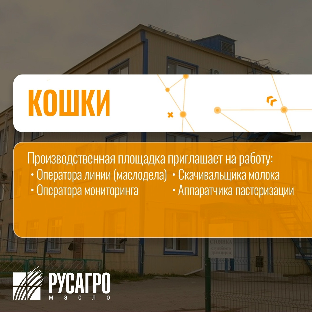 Найдите свою идеальную работу в «Русагро Масло»!