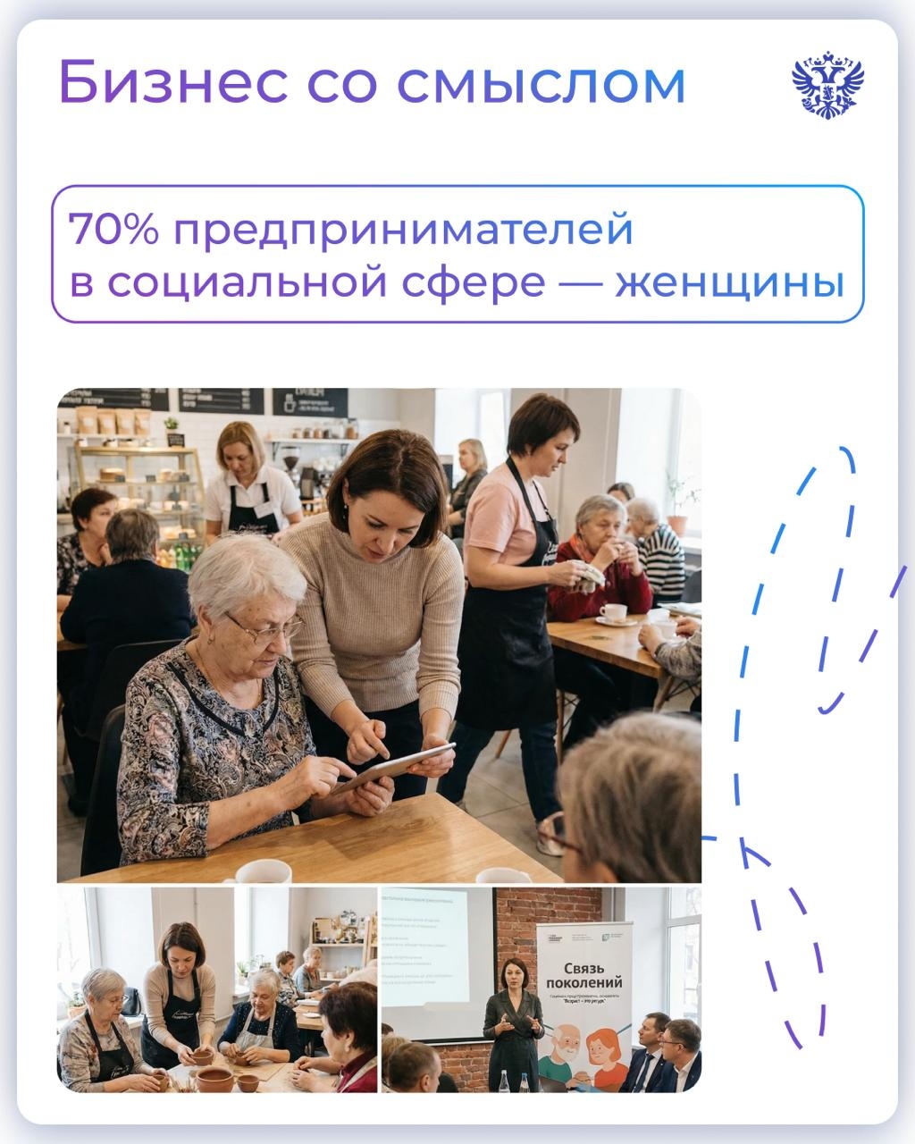 Девочка: думаю своё дело начать, но боюсь... Вдруг не получится? Женщина: зарегистрировала бизнес и получила поддержку от Минэка