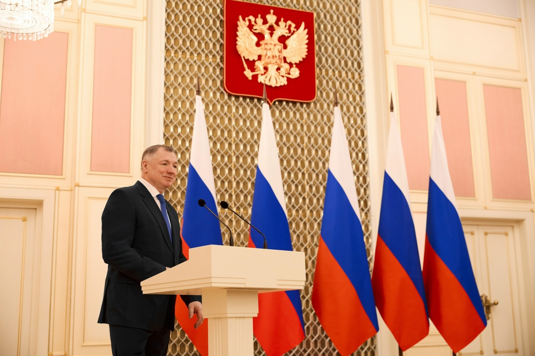 Марат Хуснуллин вручил награды представителям строительной отрасли.