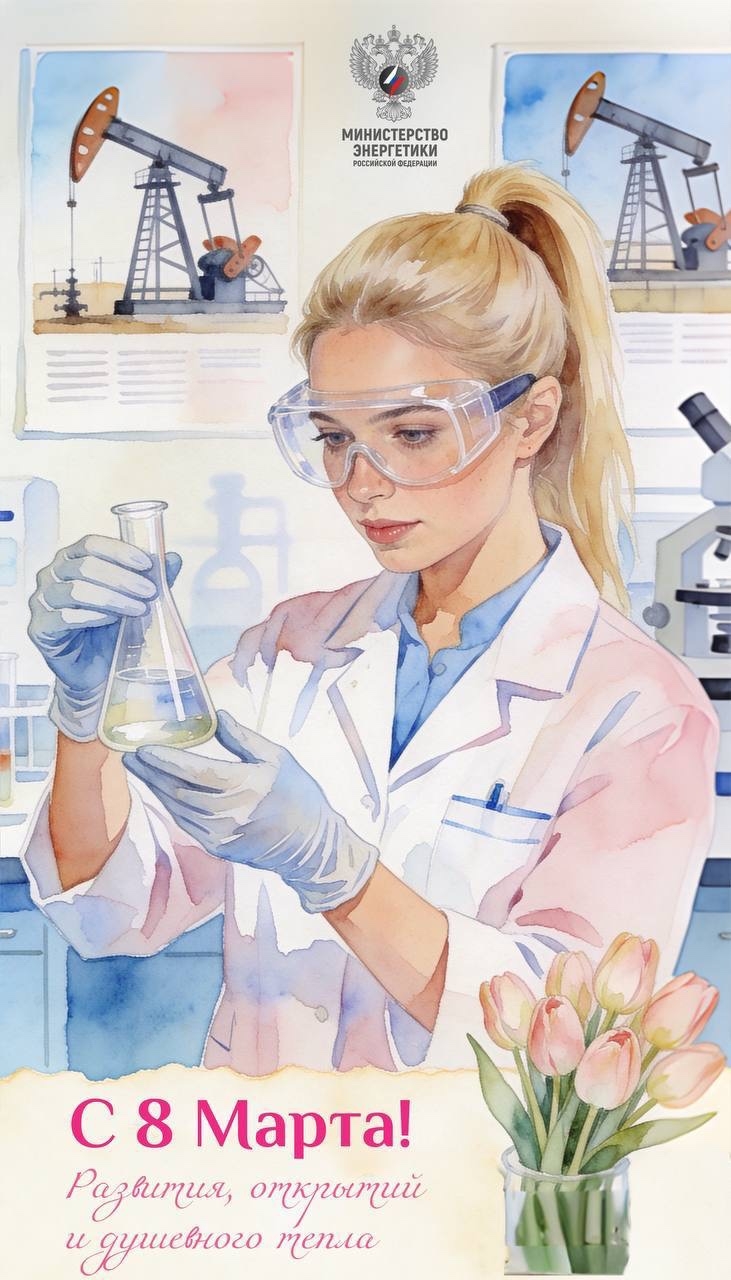 С 8 Марта! В этот день с особым уважением и теплотой говорим слова признательности женщинам, работающим в топливно-энергетическом комплексе России.