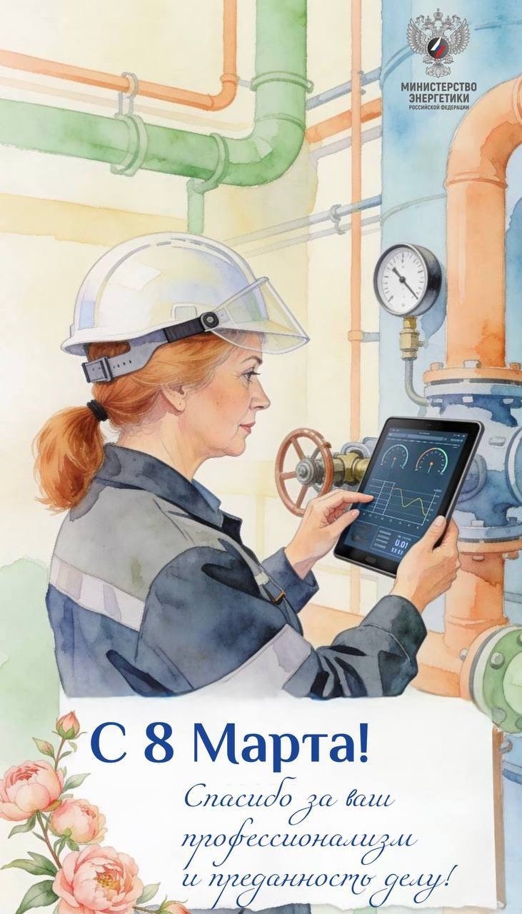 С 8 Марта! В этот день с особым уважением и теплотой говорим слова признательности женщинам, работающим в топливно-энергетическом комплексе России.