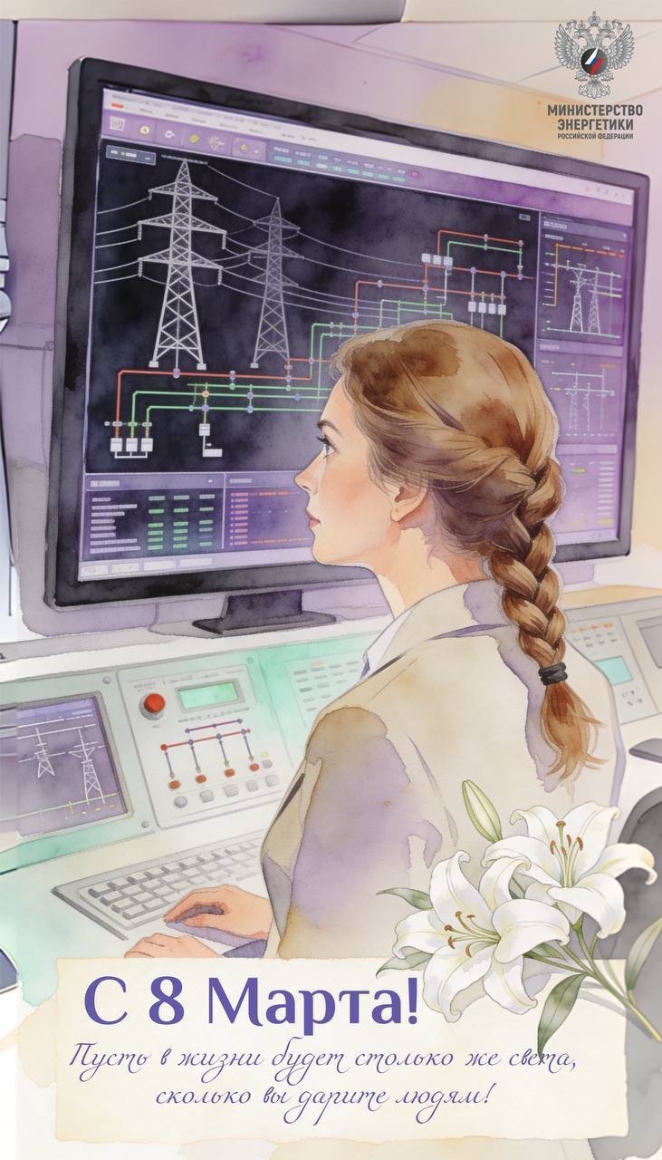 С 8 Марта! В этот день с особым уважением и теплотой говорим слова признательности женщинам, работающим в топливно-энергетическом комплексе России.