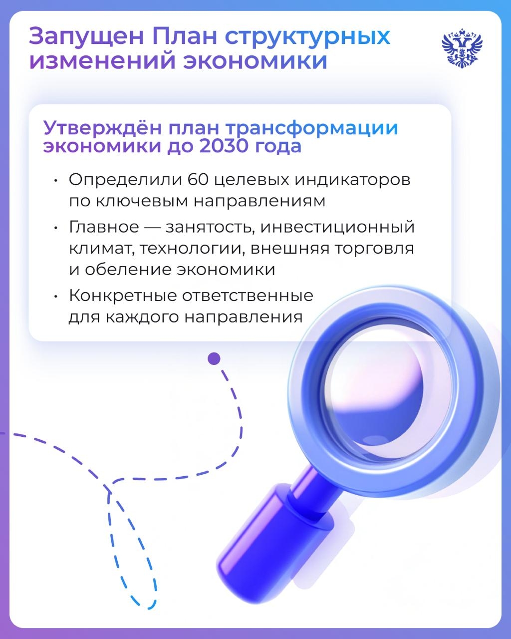 Экономика прошлого года — в 8 карточках, а будущего — в одном видео