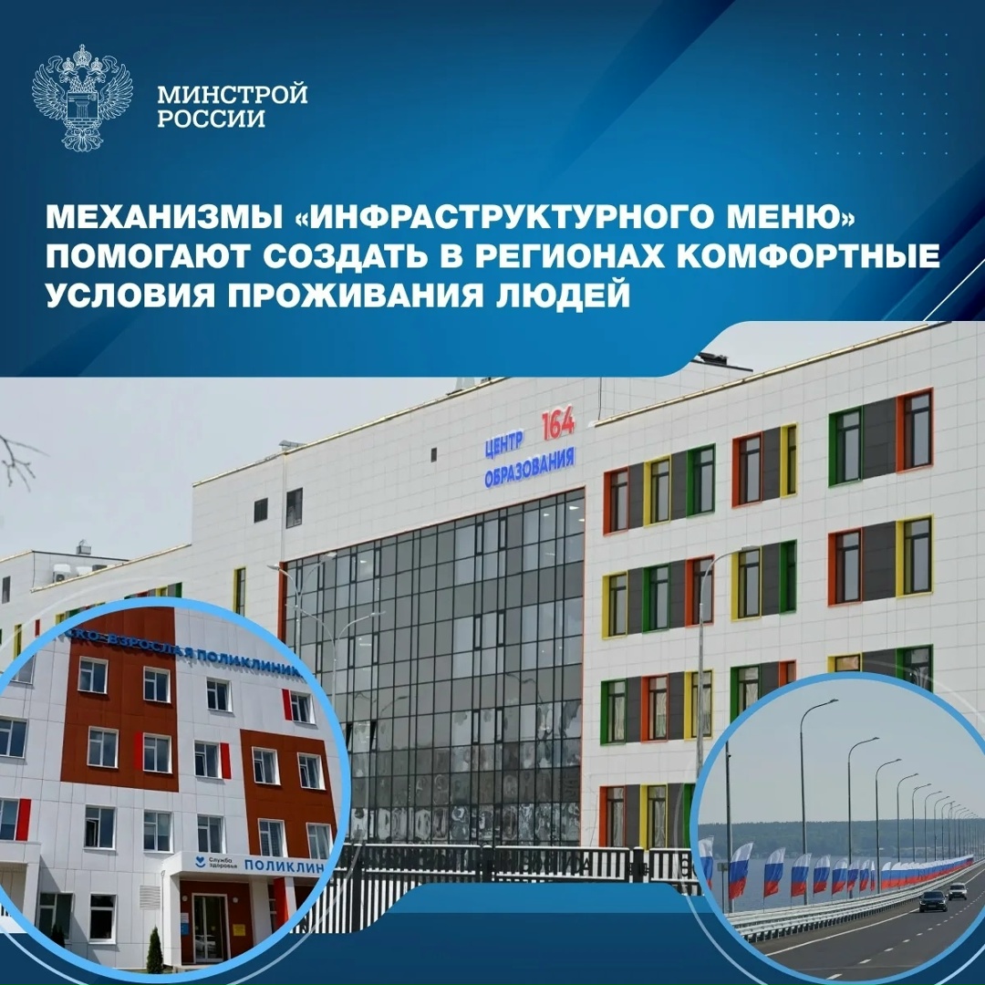Благодаря инфраструктурным кредитам с 2021 года в России завершено более тысячи объектов и мероприятий в коммунальной, социальной и дорожной сферах