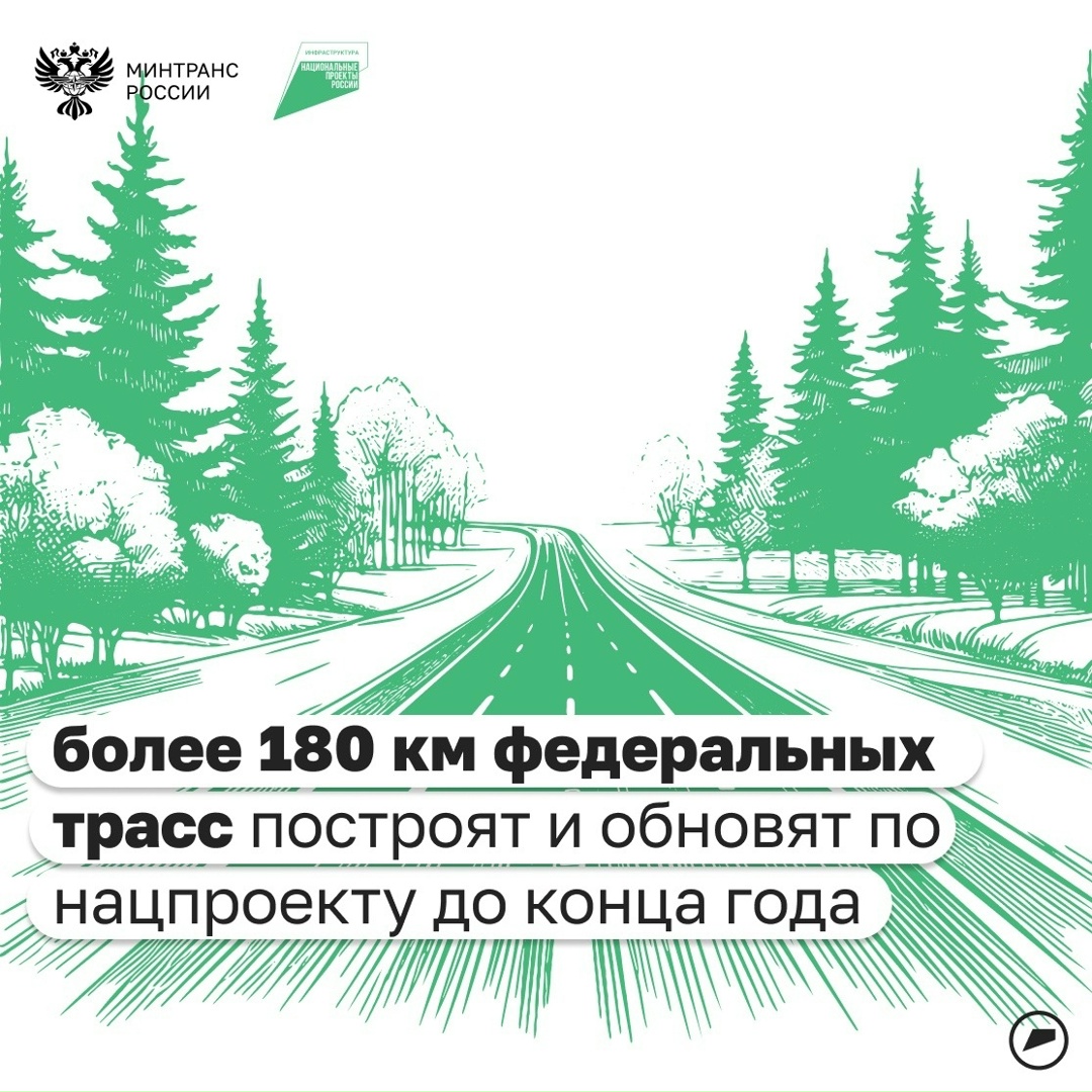 По нацпроекту «Инфраструктура для жизни» строят и обновляют федеральные трассы
