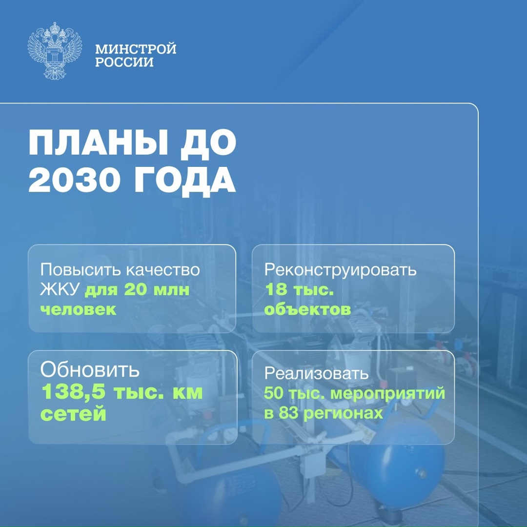 Федеральный проект «Модернизация коммунальной инфраструктуры»: цифры, показатели, достижения первого года