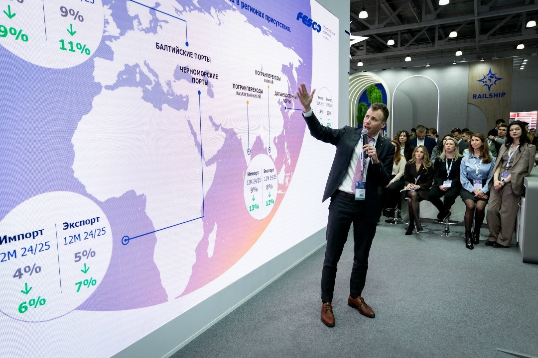 Даем старт «Году клиента FESCO»! По традиции встретились с партнёрами на крупнейшей логистической выставке России — TransRussia