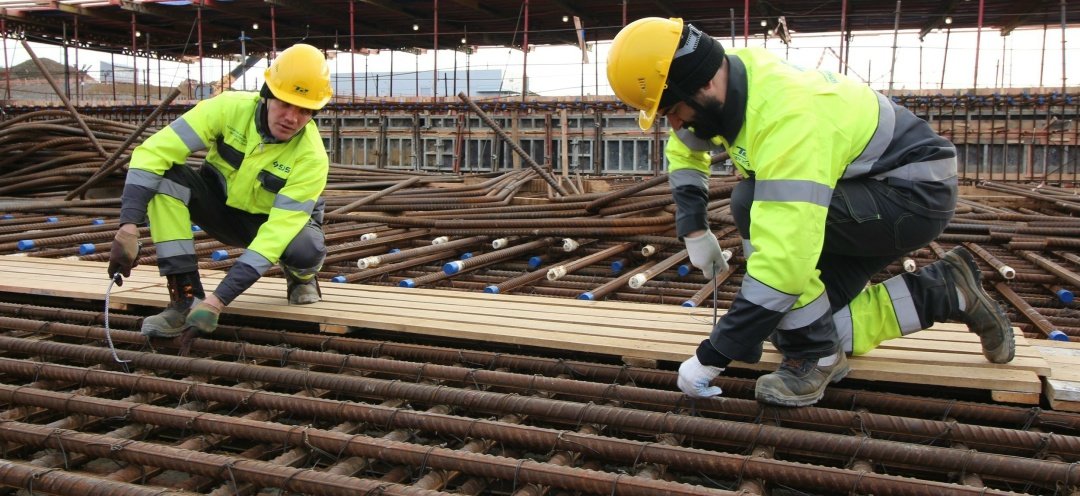 На Ленинградской АЭС началось армирование фундамента здания турбины третьего энергоблока