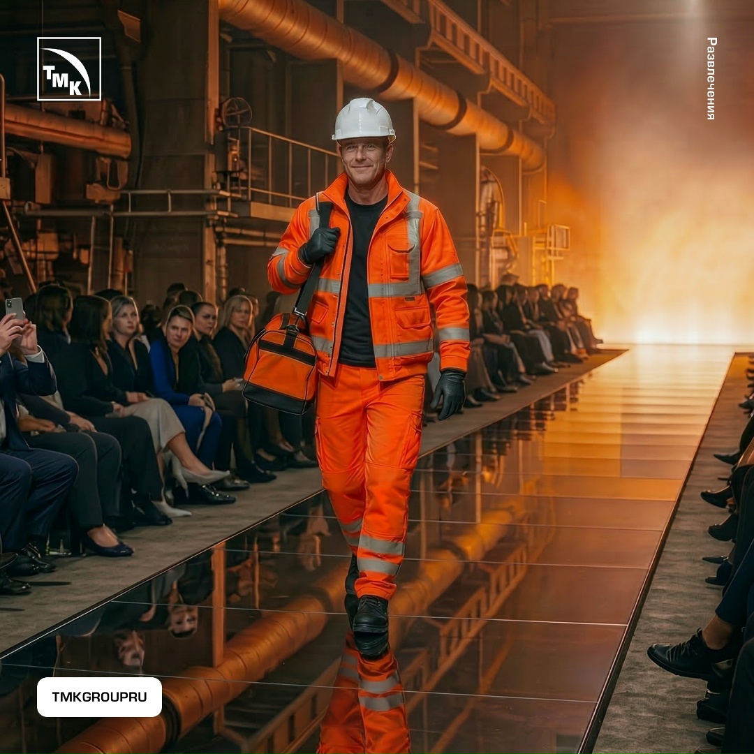 В столице прошла Московская неделя моды — и мы вместе с нейросетью задумались: а как бы выглядел спецпоказ на предприятиях ТМК?