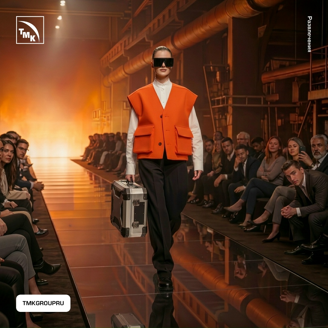 В столице прошла Московская неделя моды — и мы вместе с нейросетью задумались: а как бы выглядел спецпоказ на предприятиях ТМК?