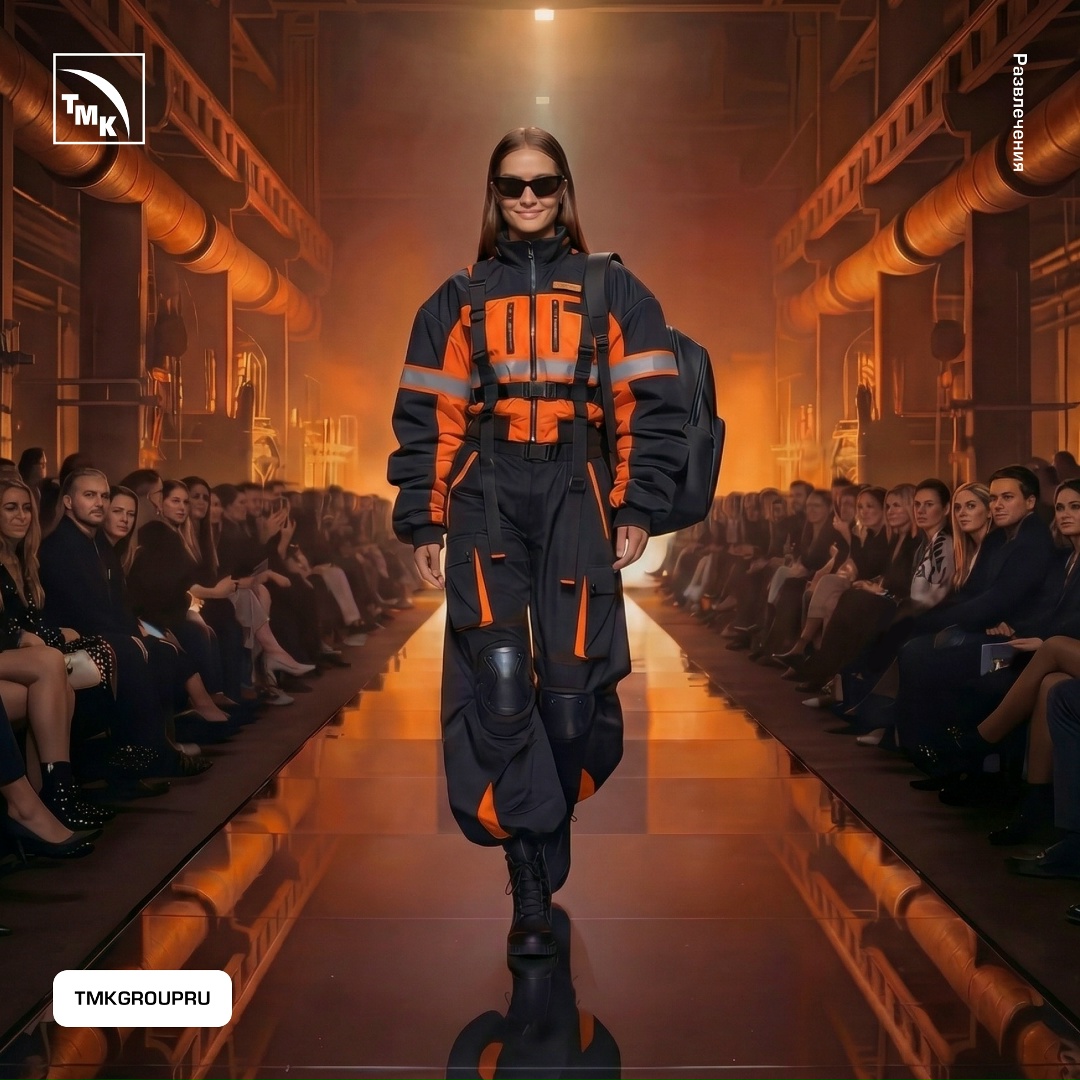 В столице прошла Московская неделя моды — и мы вместе с нейросетью задумались: а как бы выглядел спецпоказ на предприятиях ТМК?