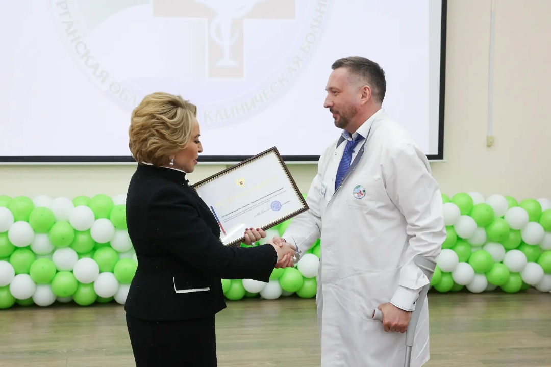 Валентина Матвиенко ознакомилась с работой Курганской областной клинической больницы и ходом строительства здания поликлиники при ней