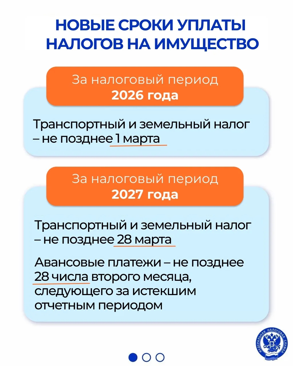 Разъясняем новый порядок ( исчисления и уплаты имущественных налогов организациями с 2027 года