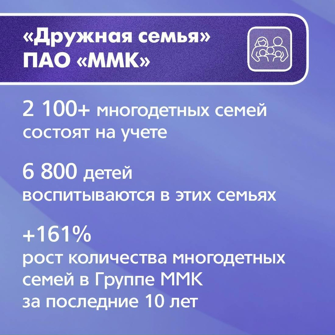 «Охрана материнства и детства» и «Дружная семья» – две масштабные социальные программы, действующие на ММК уже не первый десяток лет
