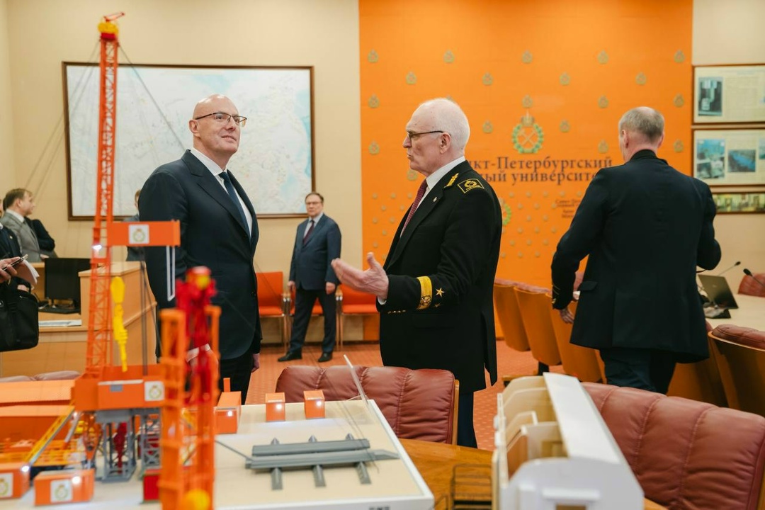 Дмитрий Чернышенко и Валерий Фальков оценили научно-технологические разработки Санкт-Петербургского горного университета императрицы Екатерины II.