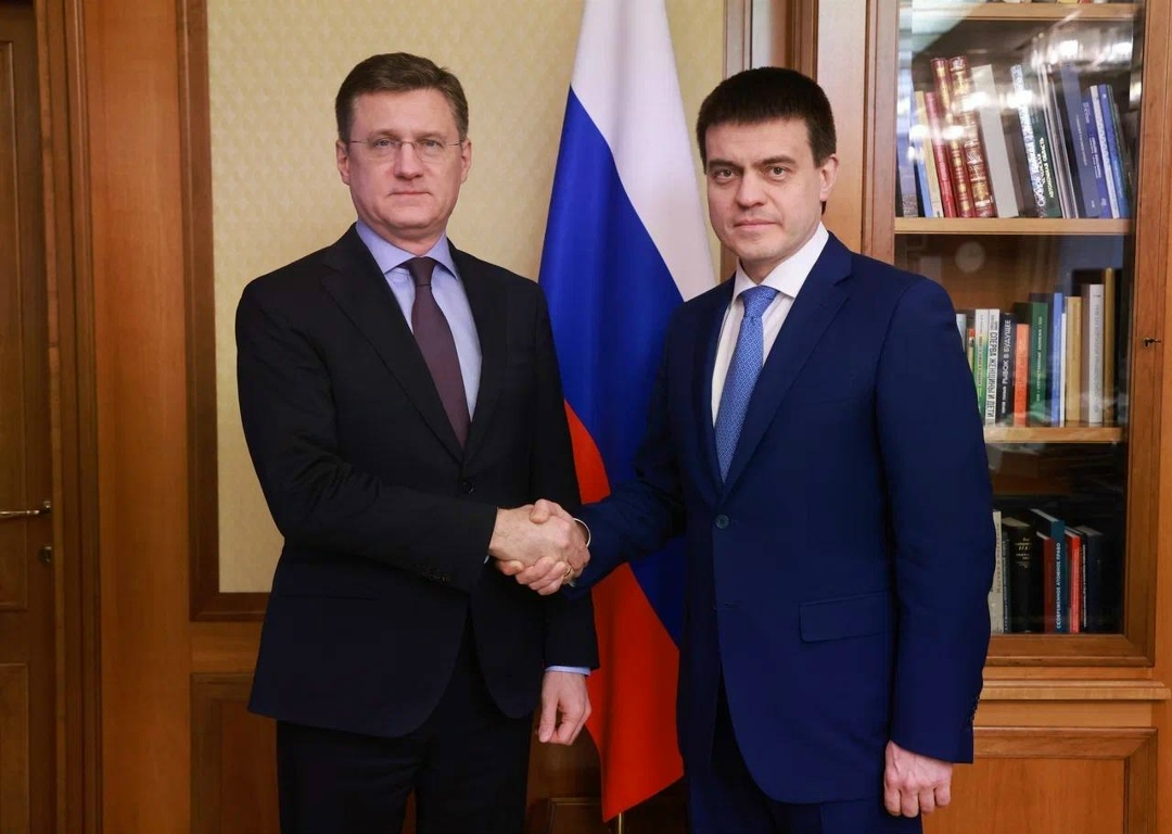 Александр Новак встретился с губернатором Красноярского края Михаилом Котюковым.