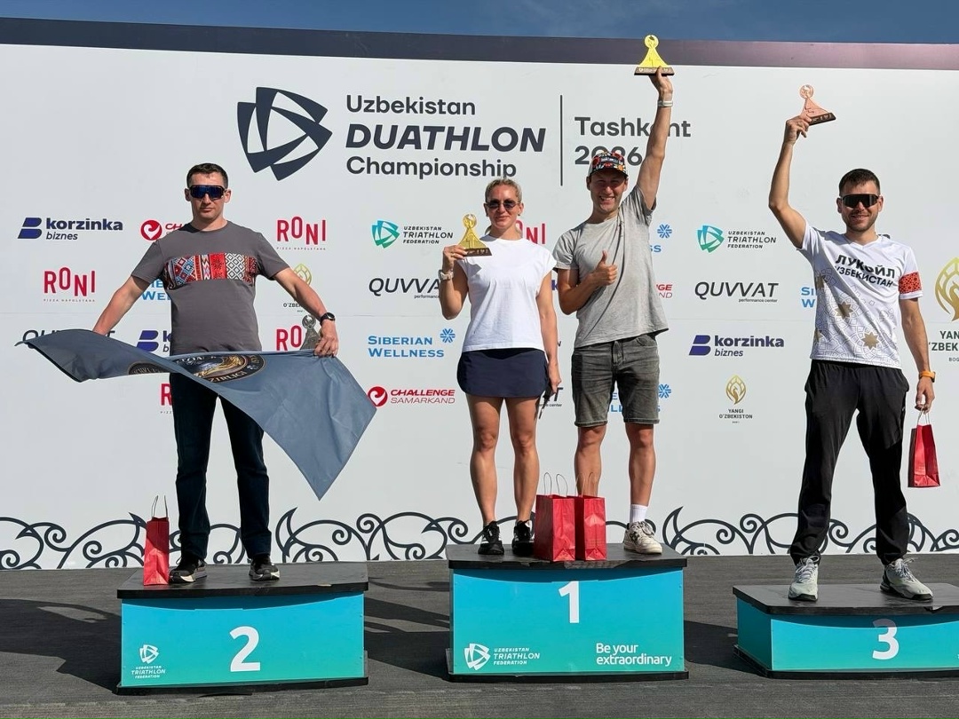 Бронзовый характер 3 нефтяника ЛУКОЙЛа — призёры открытого чемпионата Узбекистана по Дуатлону (+).