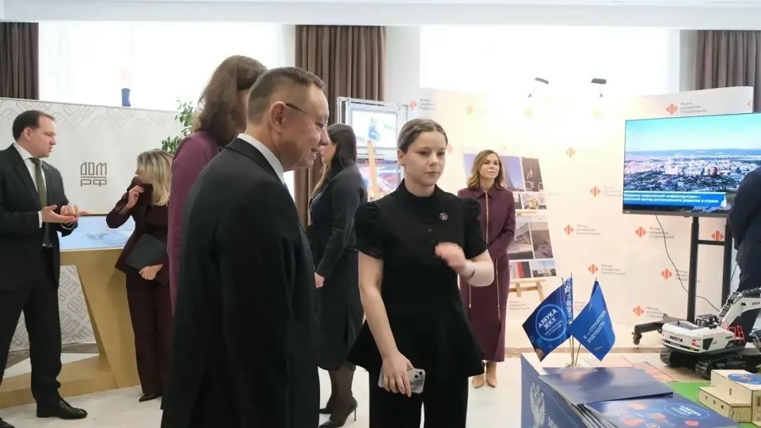 Экспозиция в здании Минстроя России в рамках Совместного заседания Коллегии Министерства и Комиссии Госсовета РФ по направлению «Инфраструктура для жизни»…