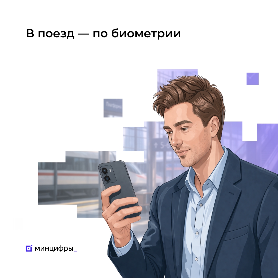 Посадка на поезд теперь возможна по биометрии