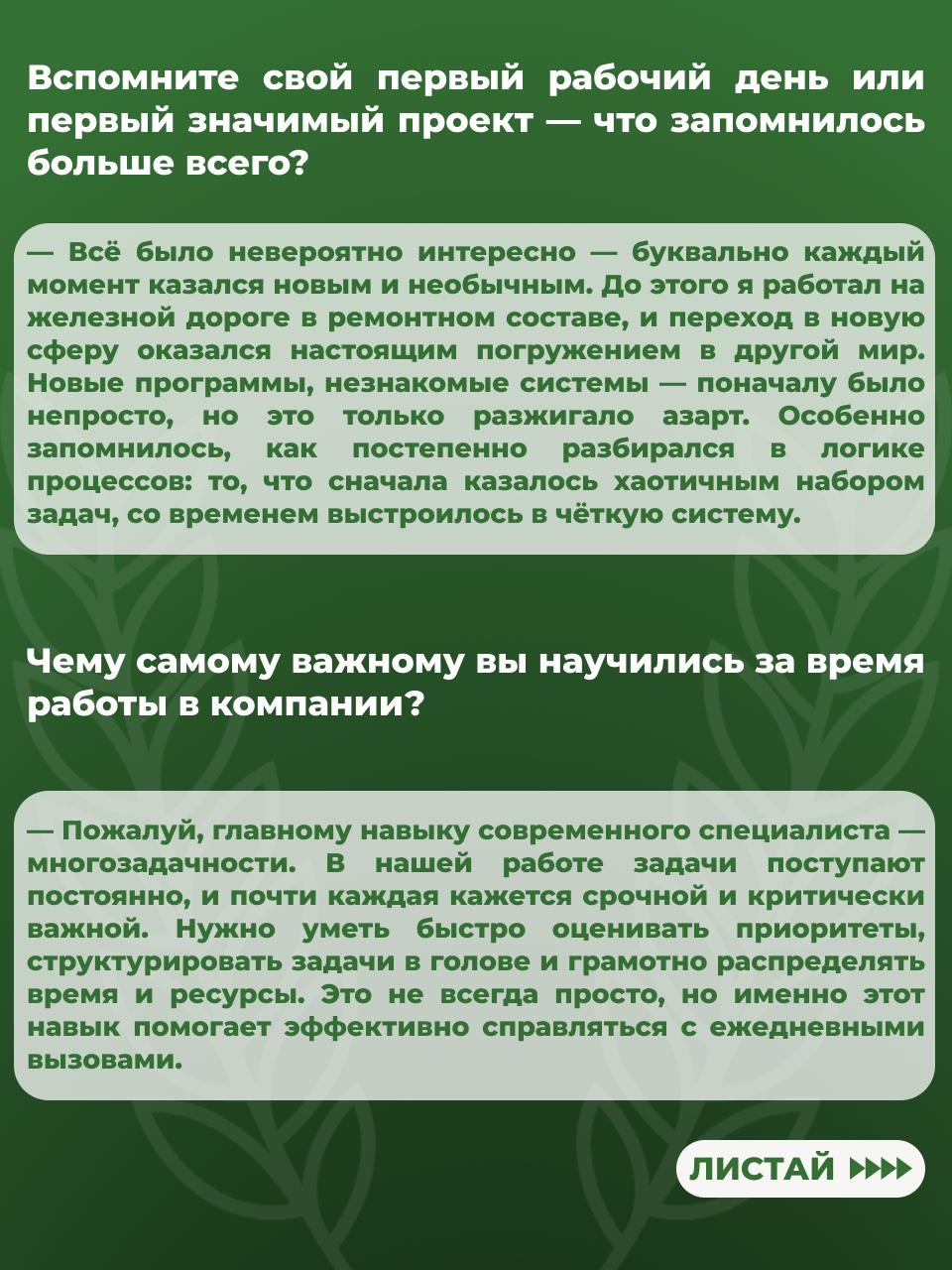 Карьерный рост внутри компании — не просто красивая фраза, а реальность для тех, кто готов учиться, развиваться и брать на себя ответственность