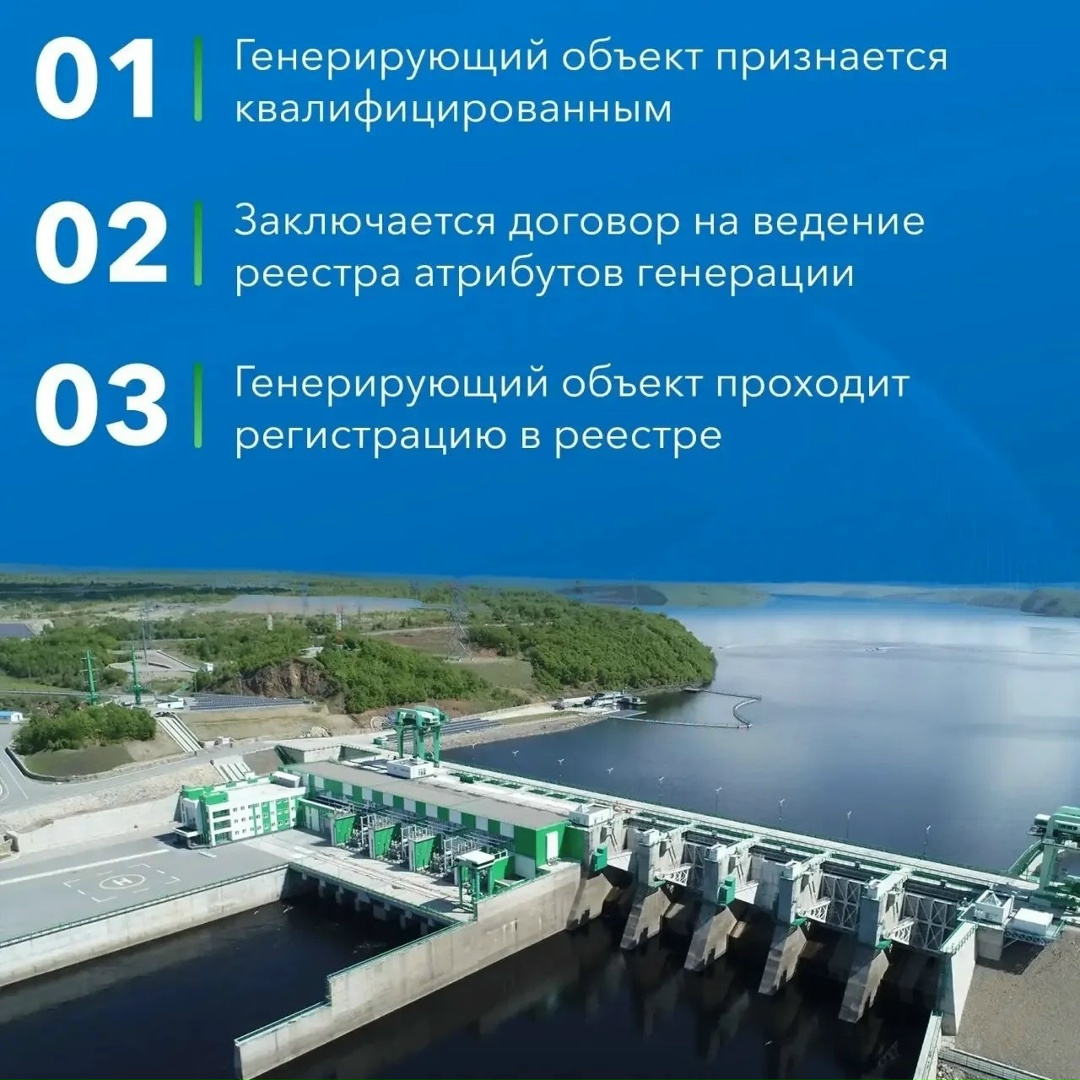 Продолжаем рассказывать, как работает «зелёная» сертификация электроэнергии в рубрике #ЗелёнаяЭнергияРусГидро