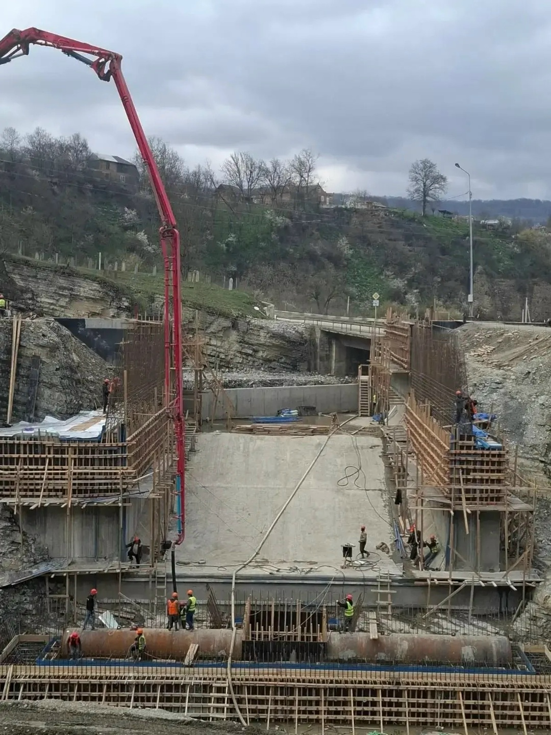 РусГидро приступило к возведению основного здания Нихалойской ГЭС в Чеченской Республике