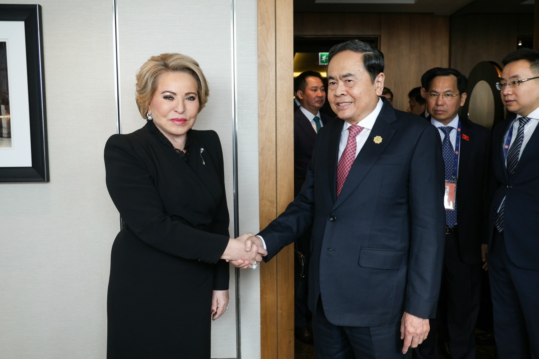 Председатель Совета Федерации Валентина Матвиенко встретилась с Председателем Национального собрания Социалистической Республики Вьетнам Чан Тхань Маном