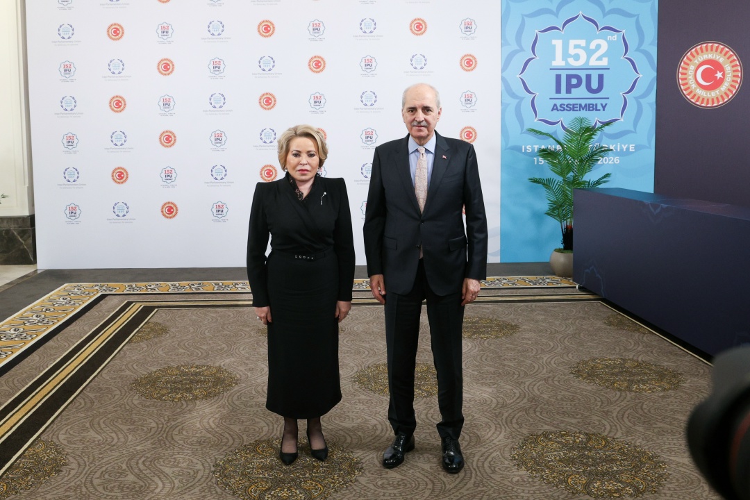 «На полях» 152-й Ассамблеи Межпарламентского союза в Стамбуле Председатель Совета Федерации Валентина Матвиенко провела встречу с главой Великого национального…