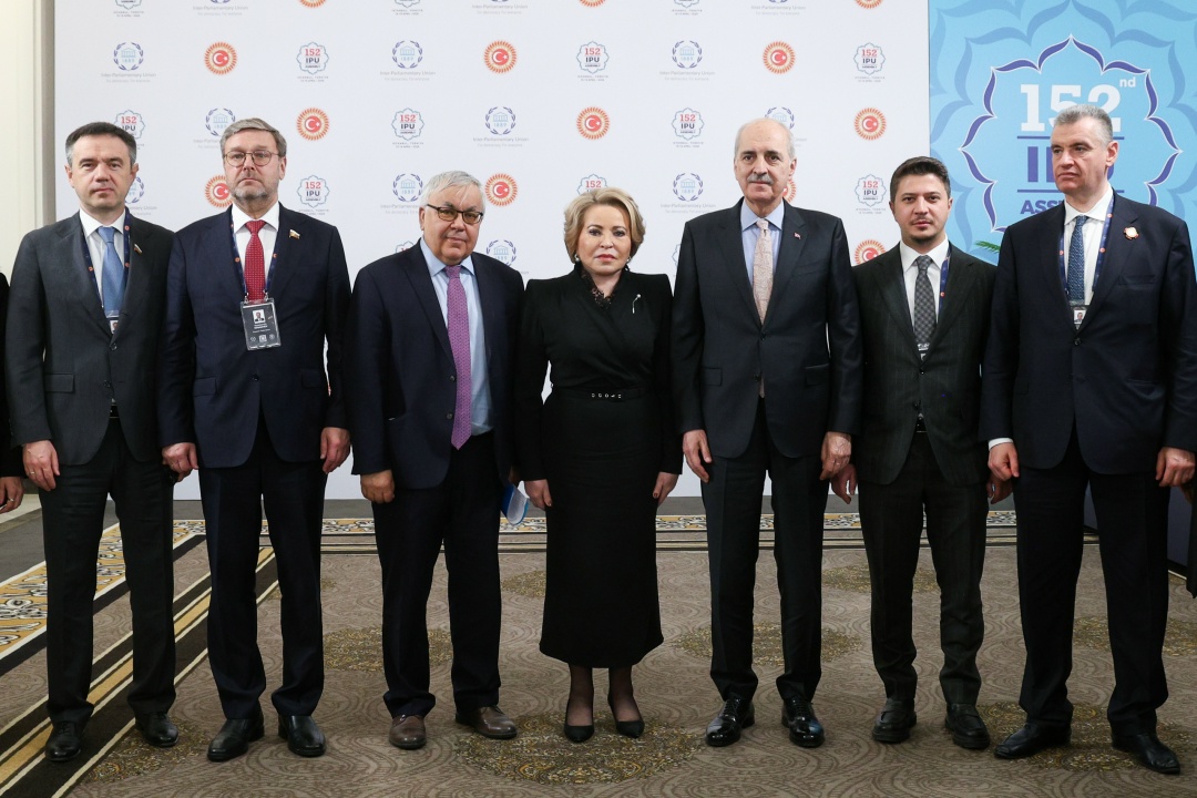 «На полях» 152-й Ассамблеи Межпарламентского союза в Стамбуле Председатель Совета Федерации Валентина Матвиенко провела встречу с главой Великого национального…