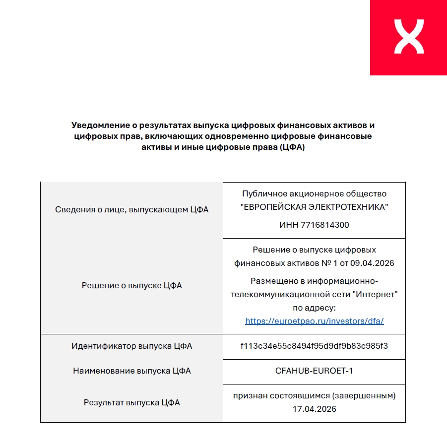 ПАО «Европейская Электротехника» (Группа ОМЗ Перспективные технологии (), один из лидеров российского рынка инжиниринга, объявляет о признании дебютного…