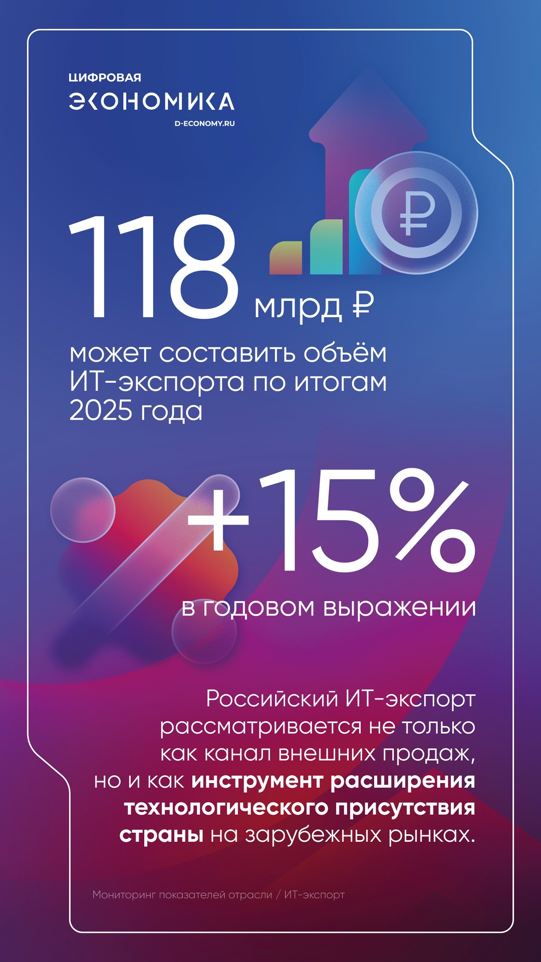 АНО ЦЭ подготовило исследование о перспективах российского ИТ-экспорта
