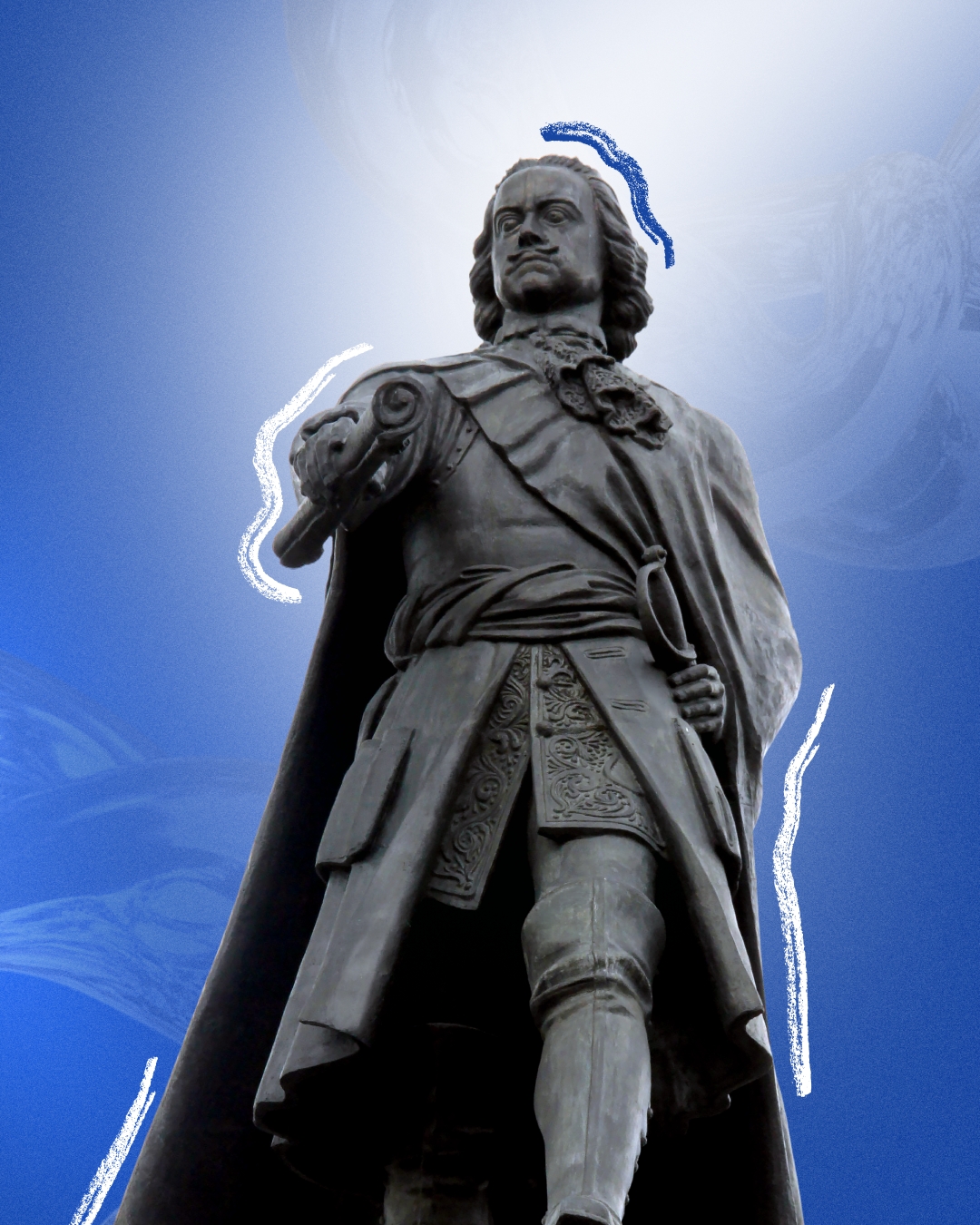 Как Пётр I связан с НЛМК? Всё просто: его памятник отлили в нашем фасонолитейном цехе. Высота — 6 метров, вес — 28 тонн, материал — оловянистая бронза.