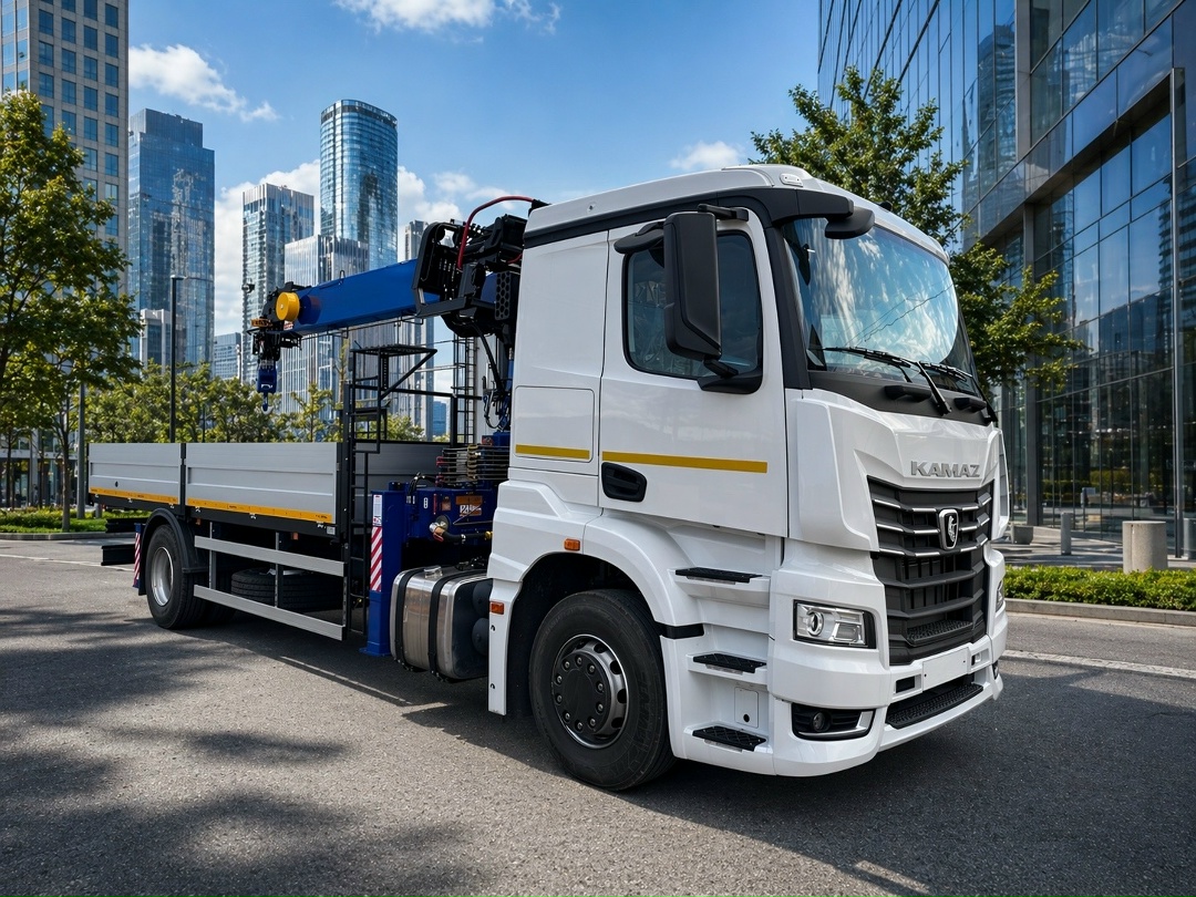 Представлен новый КАМАЗ с крано-манипуляторной установкой