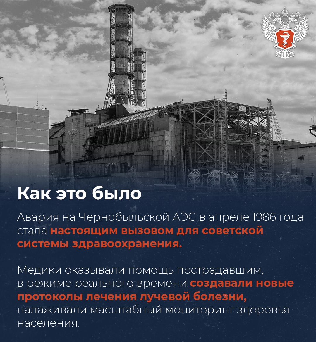 #ИсторияМедицины: Как медицина отвечала новым вызовам после аварии на Чернобыльской АЭС