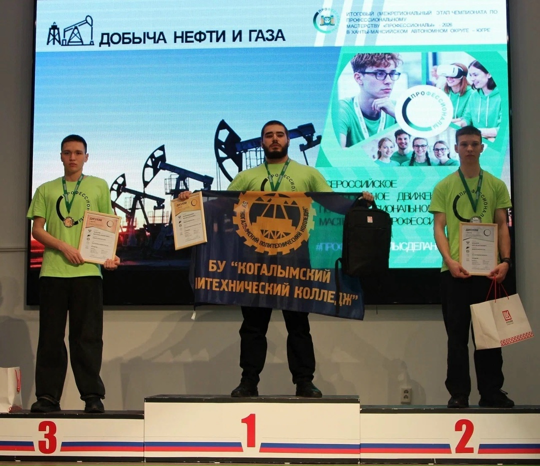 Профессионалы из Сибири Студенты Когалымского политехнического колледжа Ислам Махмудхаджиев и Никита Попов – победители Всероссийского чемпионата…