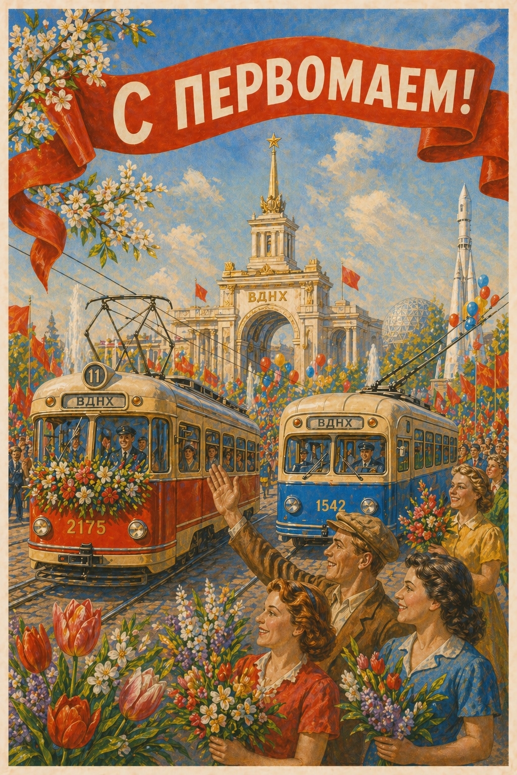 С Праздником Весны и Труда! Делимся поздравлением главы Минтранса Андрея Никитина