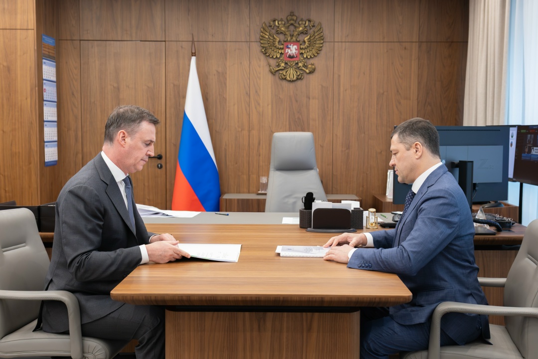 Дмитрий Патрушев встретился с губернатором Псковской области Михаилом Ведерниковым.