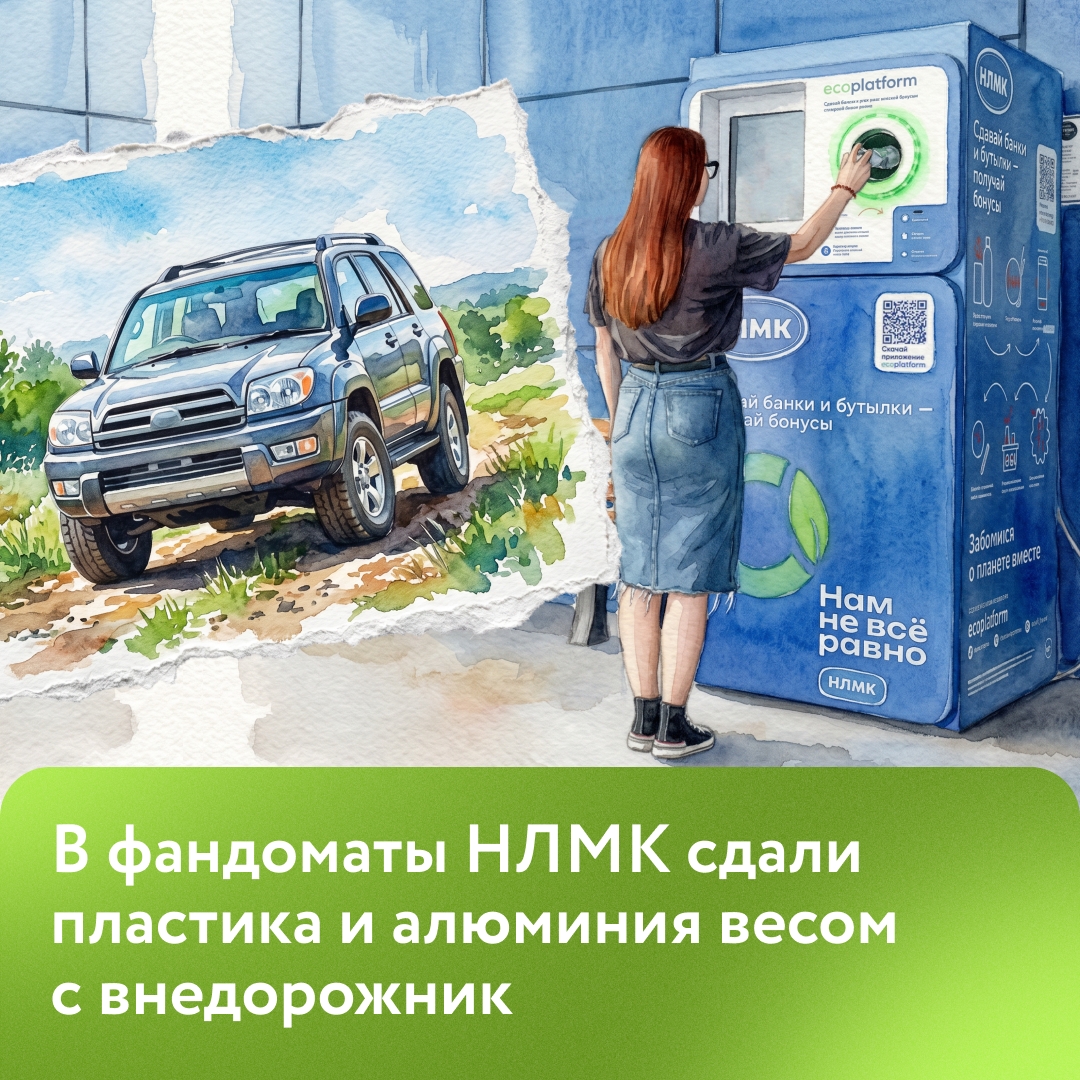 1,8 тонны вторсырья за 18 месяцев! Столько пластика и алюминия наши сотрудники сдали в специальные аппараты — фандоматы.