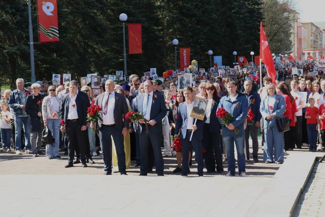 Сегодня мы участвовали в торжествах ко Дню Победы!