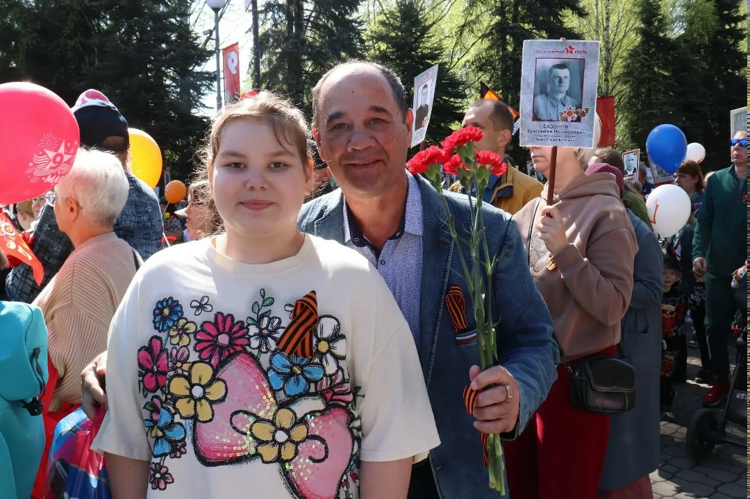 Сегодня мы участвовали в торжествах ко Дню Победы!